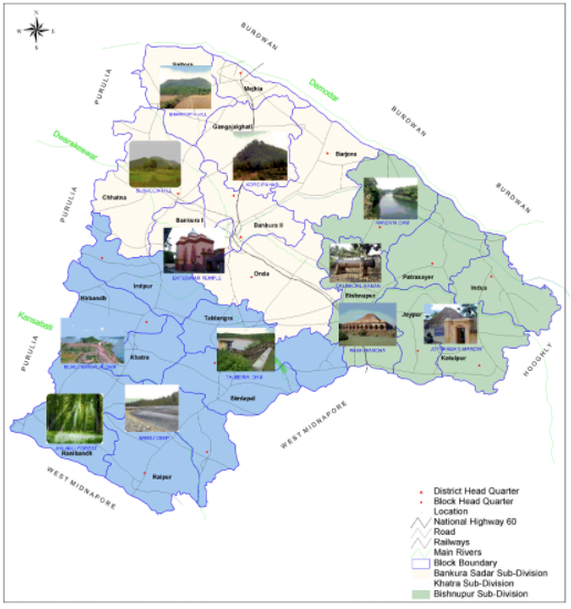 Bankura District Map